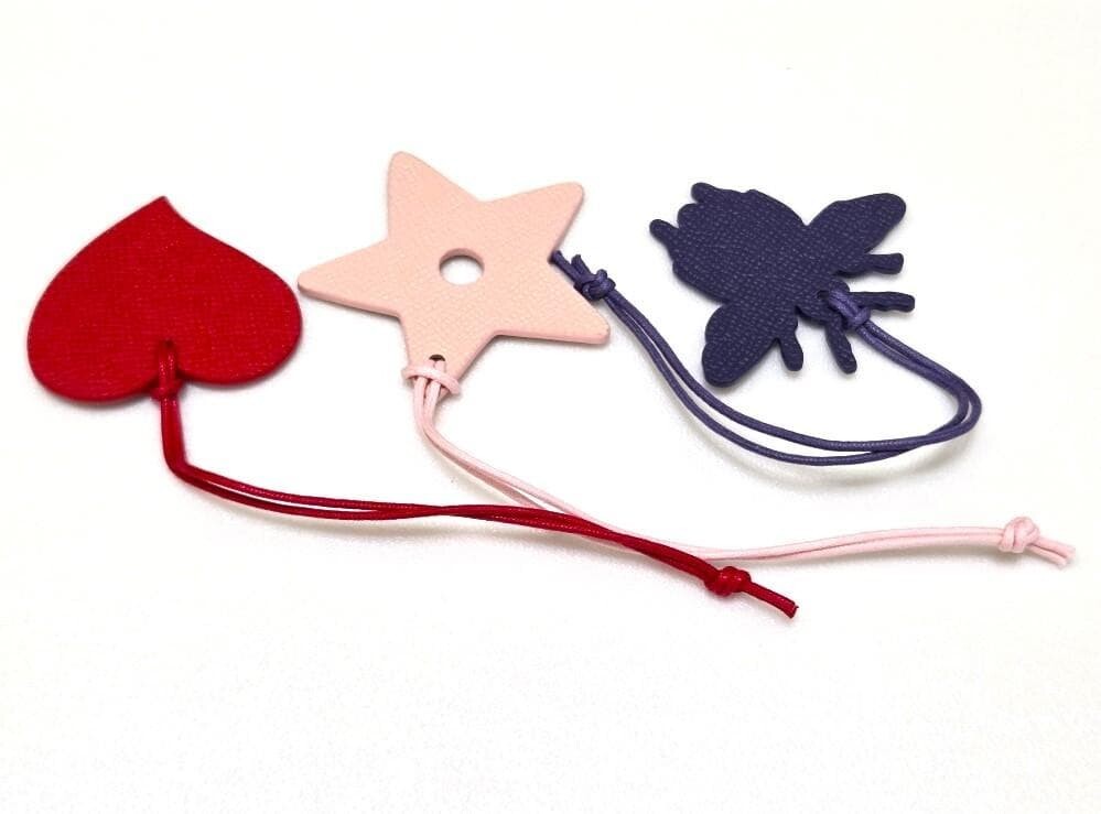 Christian Dior Novelty Bag Charm Set Heart Star Bee Boxed Auth