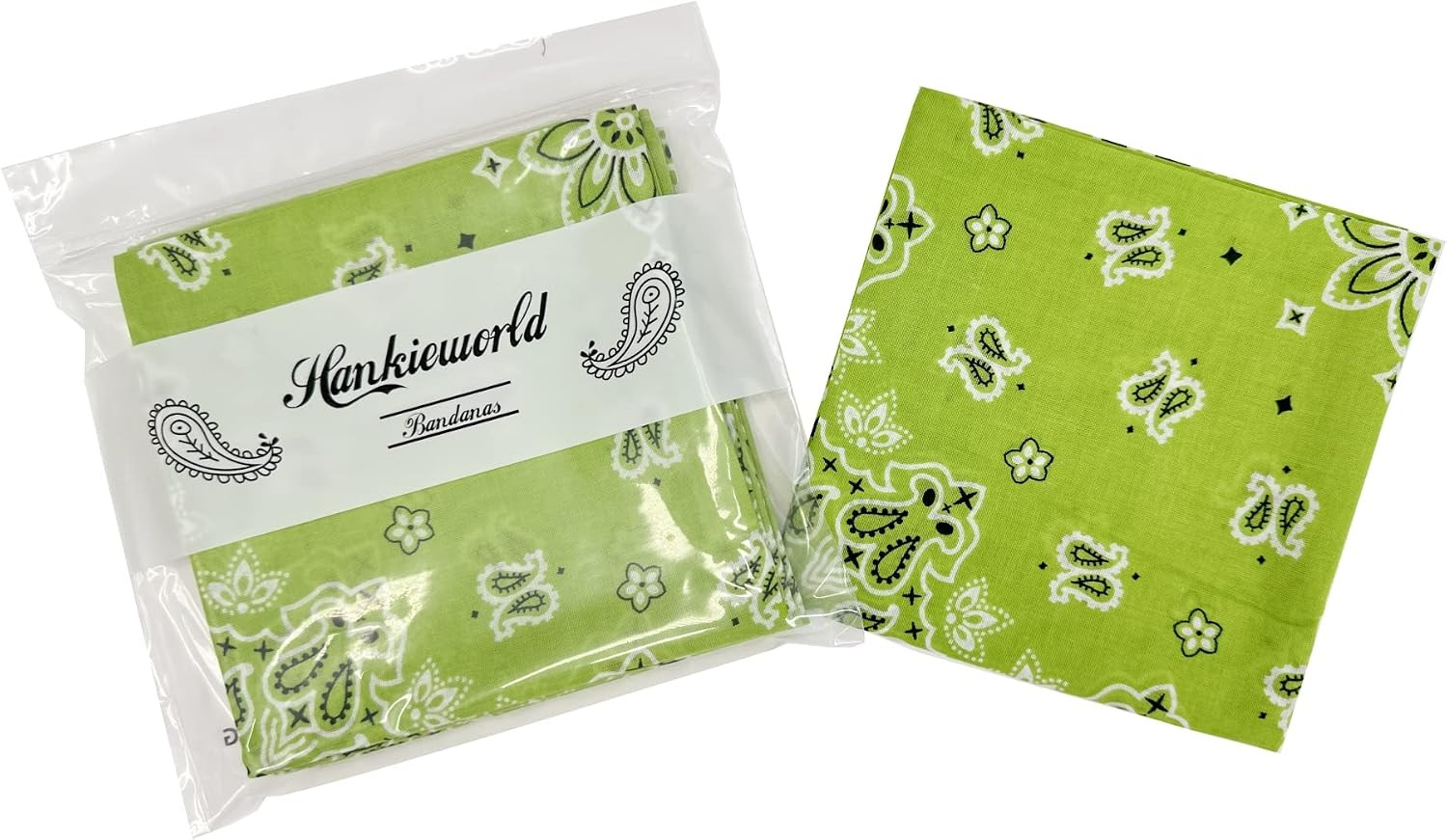 Single Pack Bandanas 60S Premium Cotton Soft Thin Handfeel Large Handkerchief fo