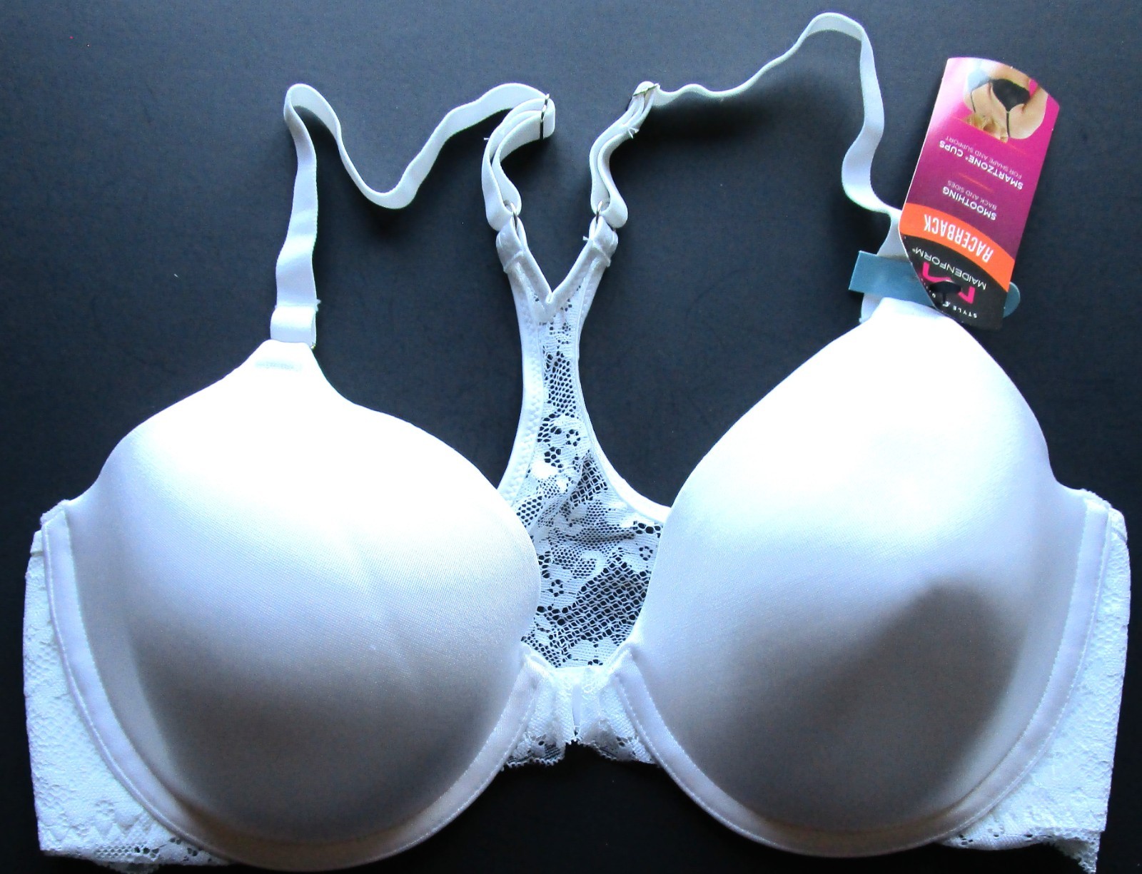 Maidenform Racerback Smoothing Underwire Bra Style 07112 Size 36 C NWT MSRP $44