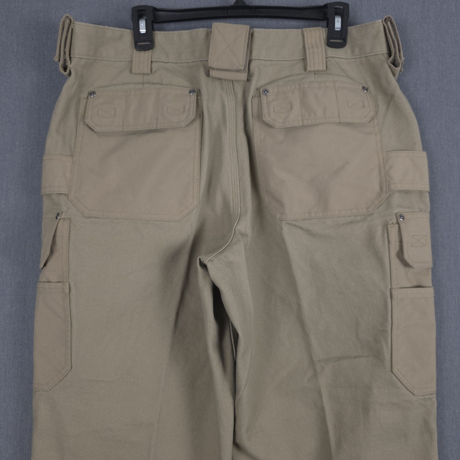 Duluth Ultimate Fire Hose Cargo Pants Mens 38×32 (Fits 35×29) Double Knee Work