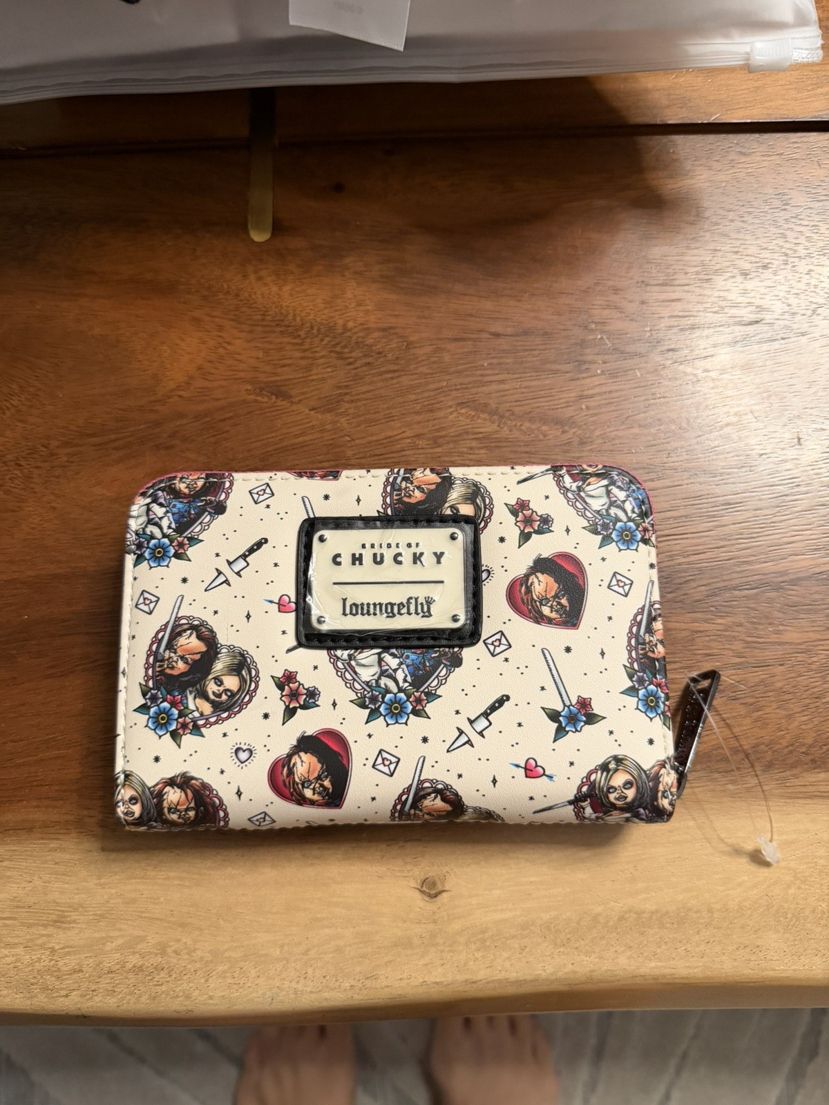 BRAND NEW SEALED Loungefly Chucky and Tiffany Heart Zip Wallet – Bride of chucky