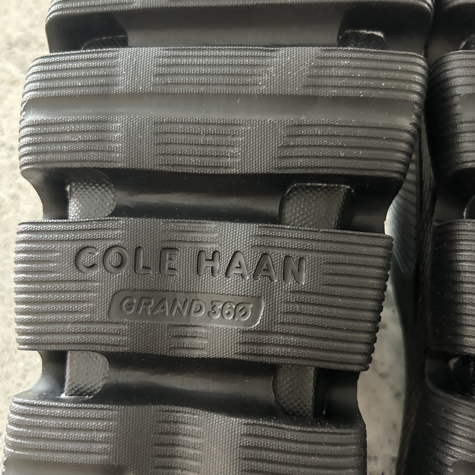 Cole Haan Zero Grand Slide Sandals Black Logo Embossed W9, M7