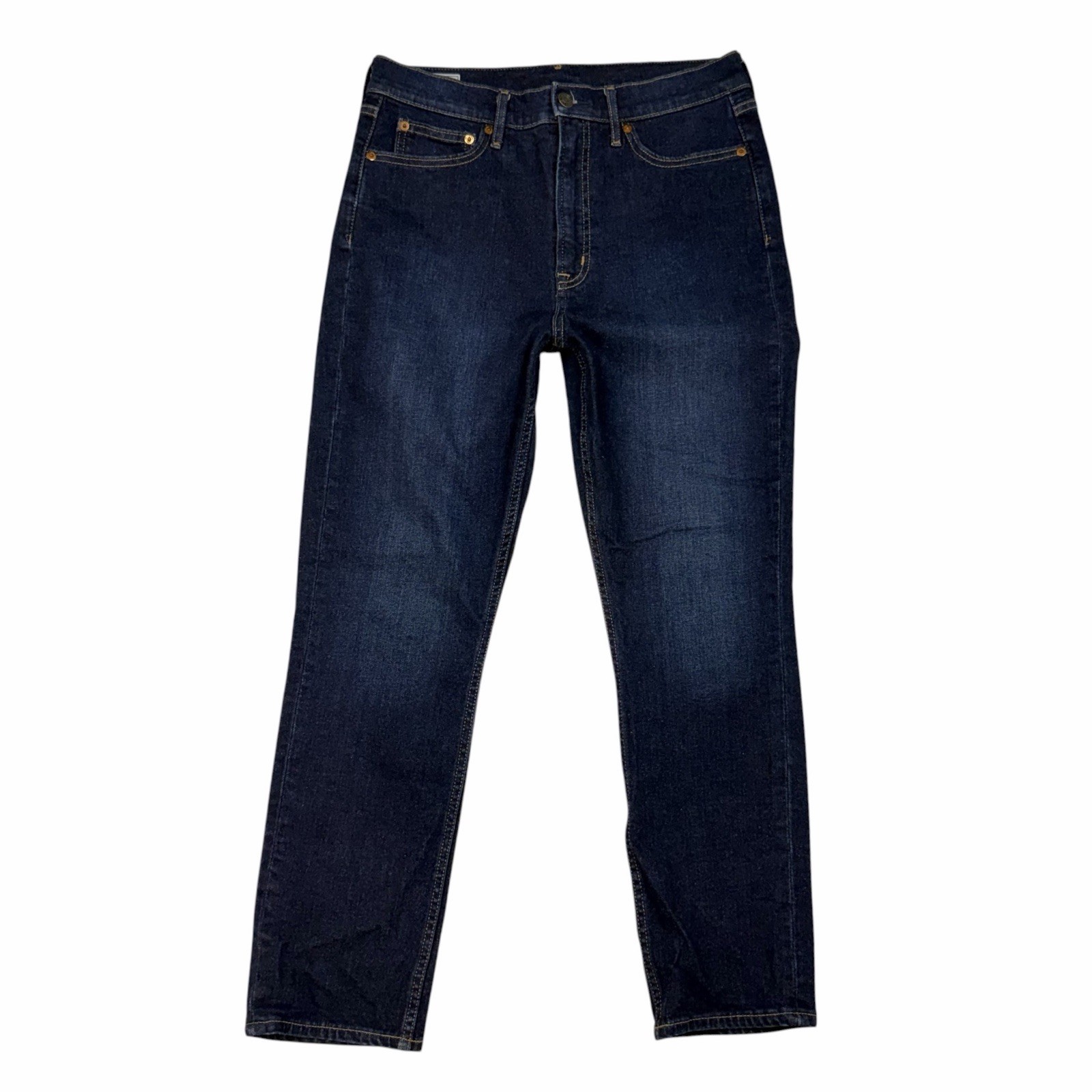 GAP Vintage Slim Ankle Jeans Size 30/10 High Rise Waist Denim Deep Rinse Indigo