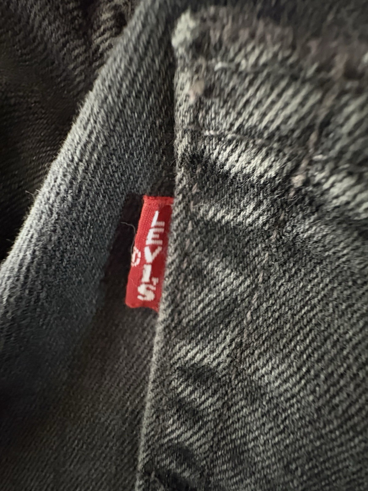 Levi’s 511 Big E Premium Slim Fit Stretch Jeans Faded Black Denim Men’s 33×30
