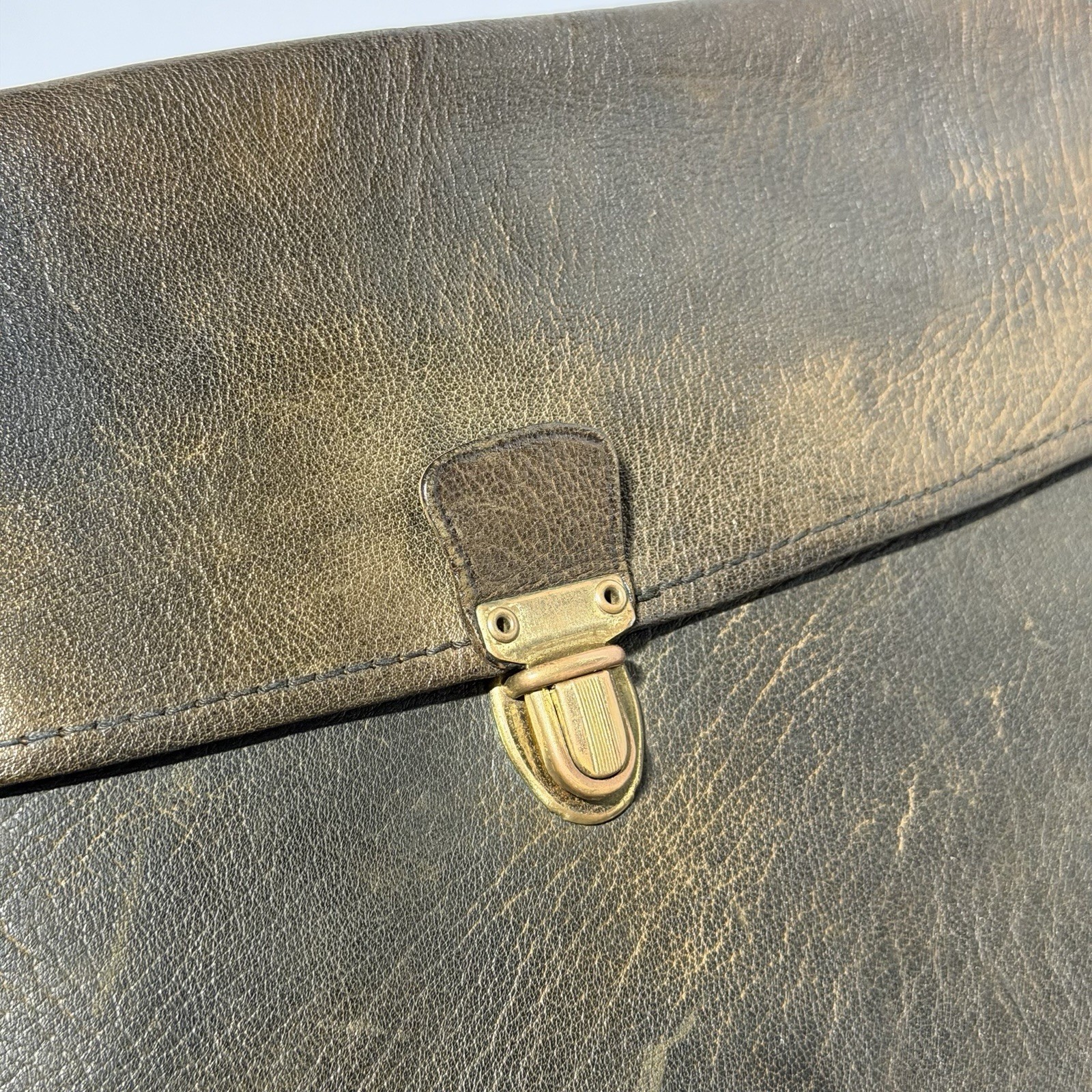 Vintage Coach No. 105 Executive Leather Envelope 66 Water Buffalo Brown RARE ⭐️
