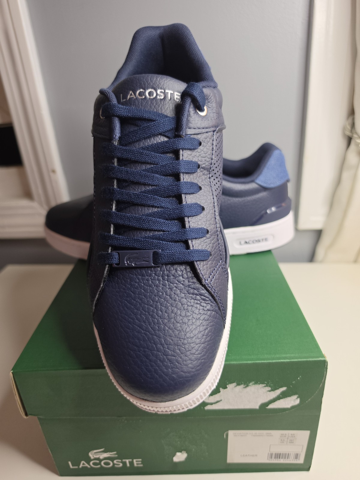 Lacoste Deviation 3.0 319 2 SMA Men’s Leather Sneakers Blue/White US 9.5