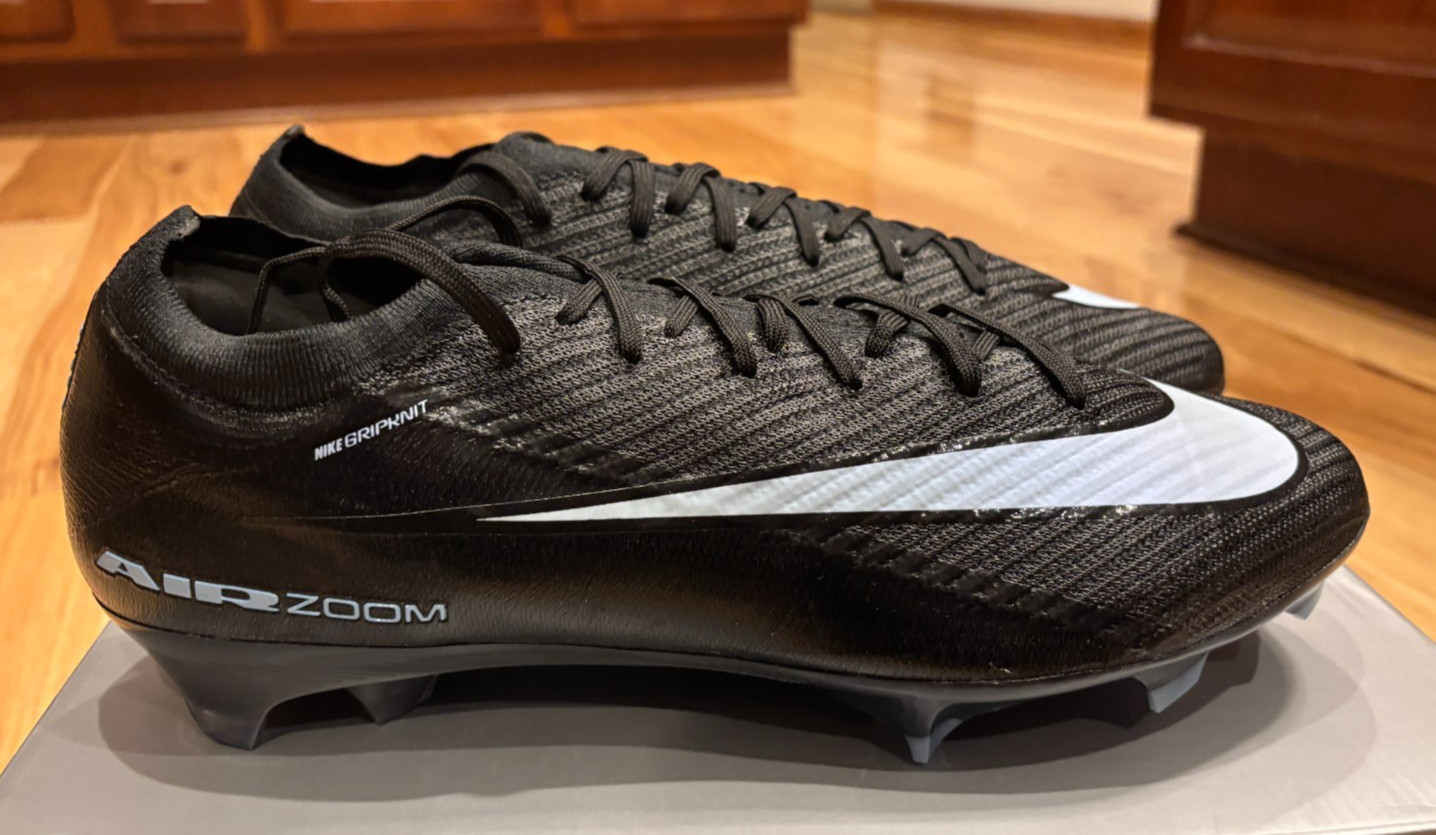 Nike Zoom Vapor 16 Elite FG Black Ice Blue FQ1457 001 Men’s Size 12