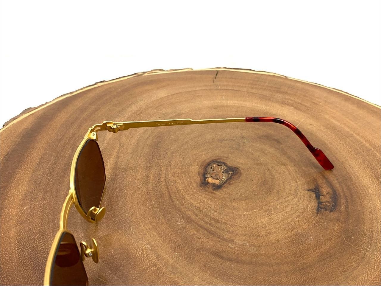 Koure Sunglasses Eyeglasses FRAME ONLY KR 8125 Gold 49 17 142 mm NO LENSES As is