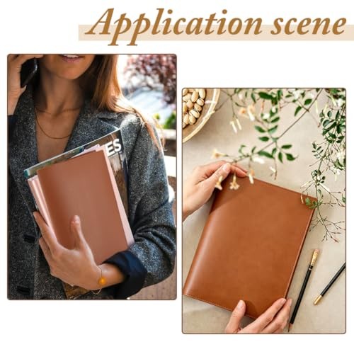 PU Leather Journal Cover 23×16.7cm/9.06×6.57in Rustic PU Leather Coconut Brown