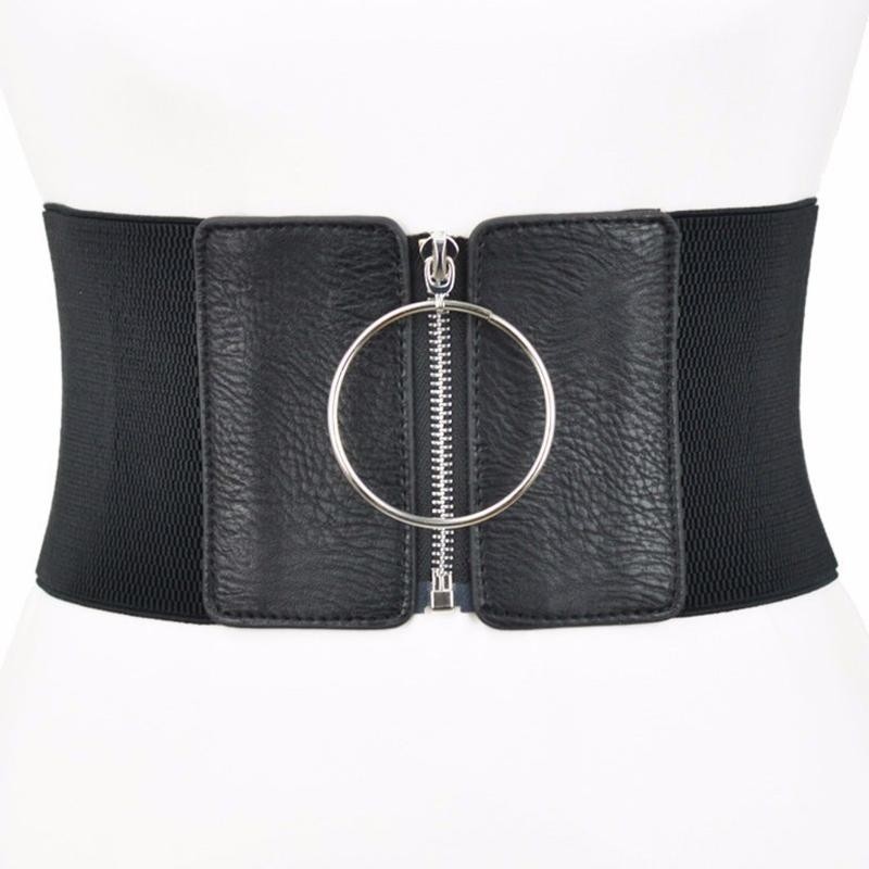 Plus Size Corset Belt Wide Stretch Elastic Waistband Women Punk Dress Fashion