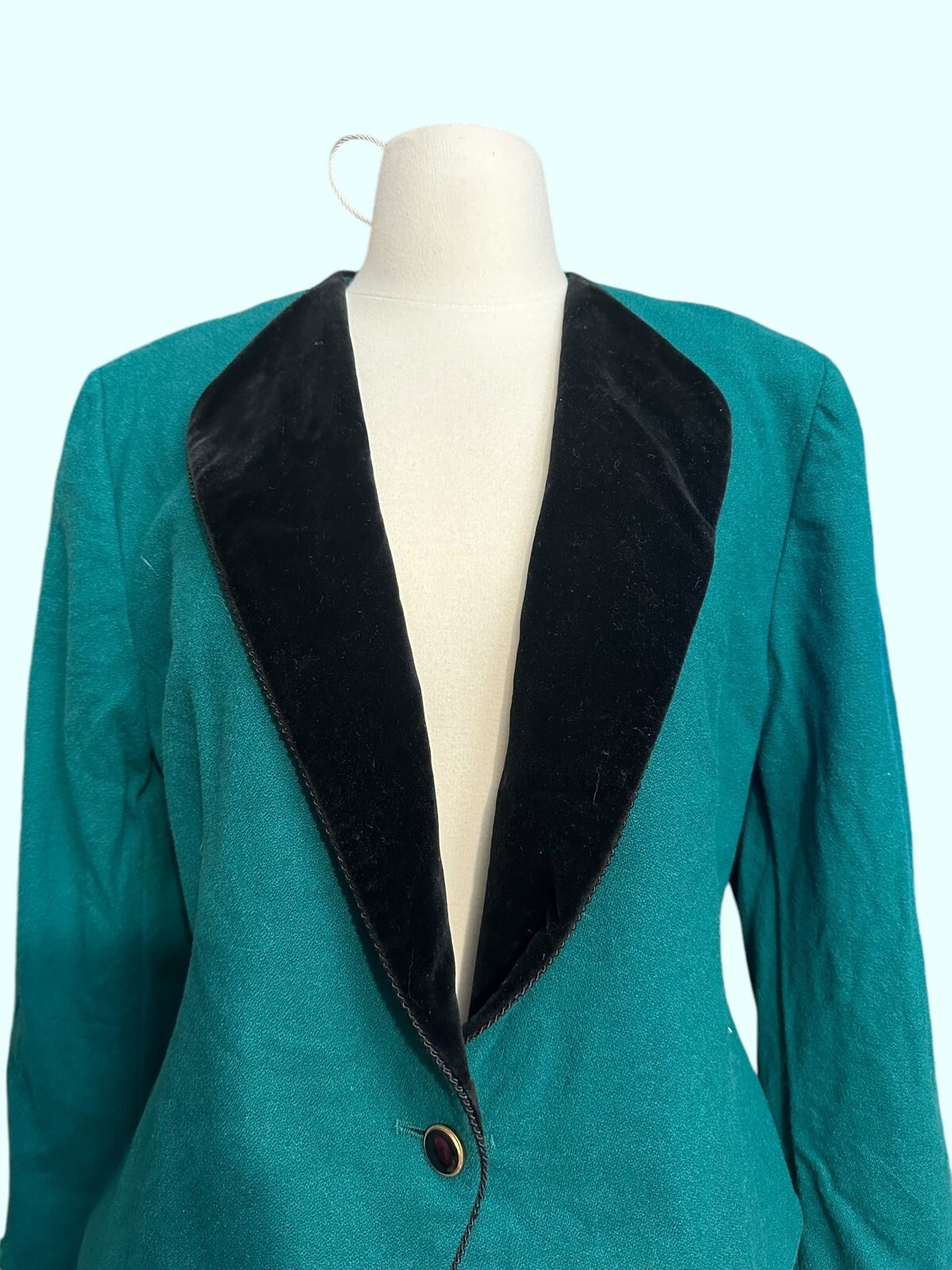 Vintage 100% Virgin Wool Made in Portland Academia Blazer Size Womens Petite L