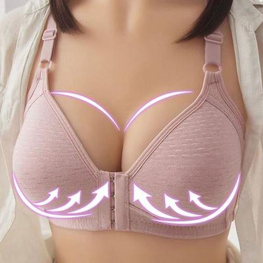 Push Up Bra Women Front Closure Wireless Lingerie Bras Vest Bralette Underwear