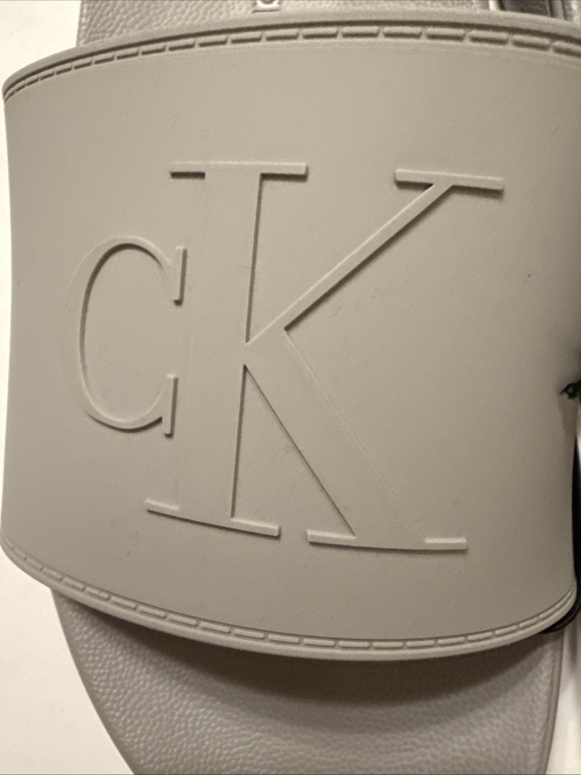 Calvin Klein -Men’s CMWINSTON Slide Sandal SIZE 10 M Light GRAY 050 New.