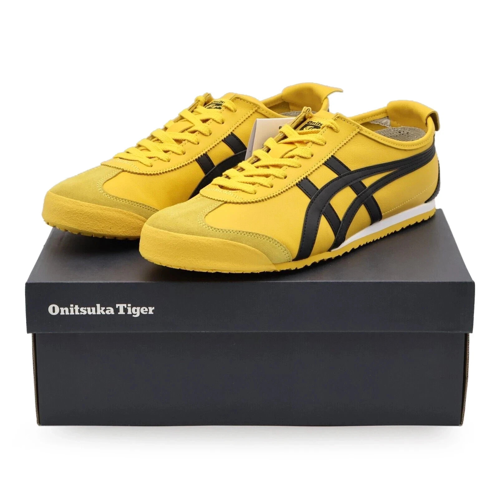 Onitsuka Tiger Mexico 66 Yellow Black Sneakers 1183C102-751 Kill Bill Shoes M8.5