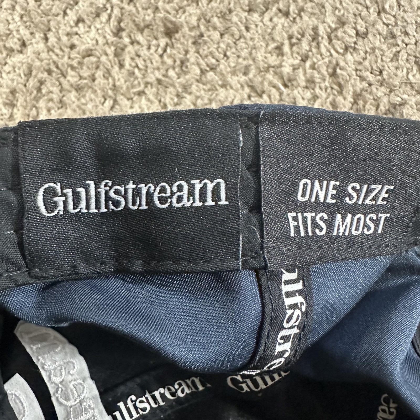 Gulfstream G500 Hat Cap Strap Back Mens One Size Blue Twill Logo Airplane