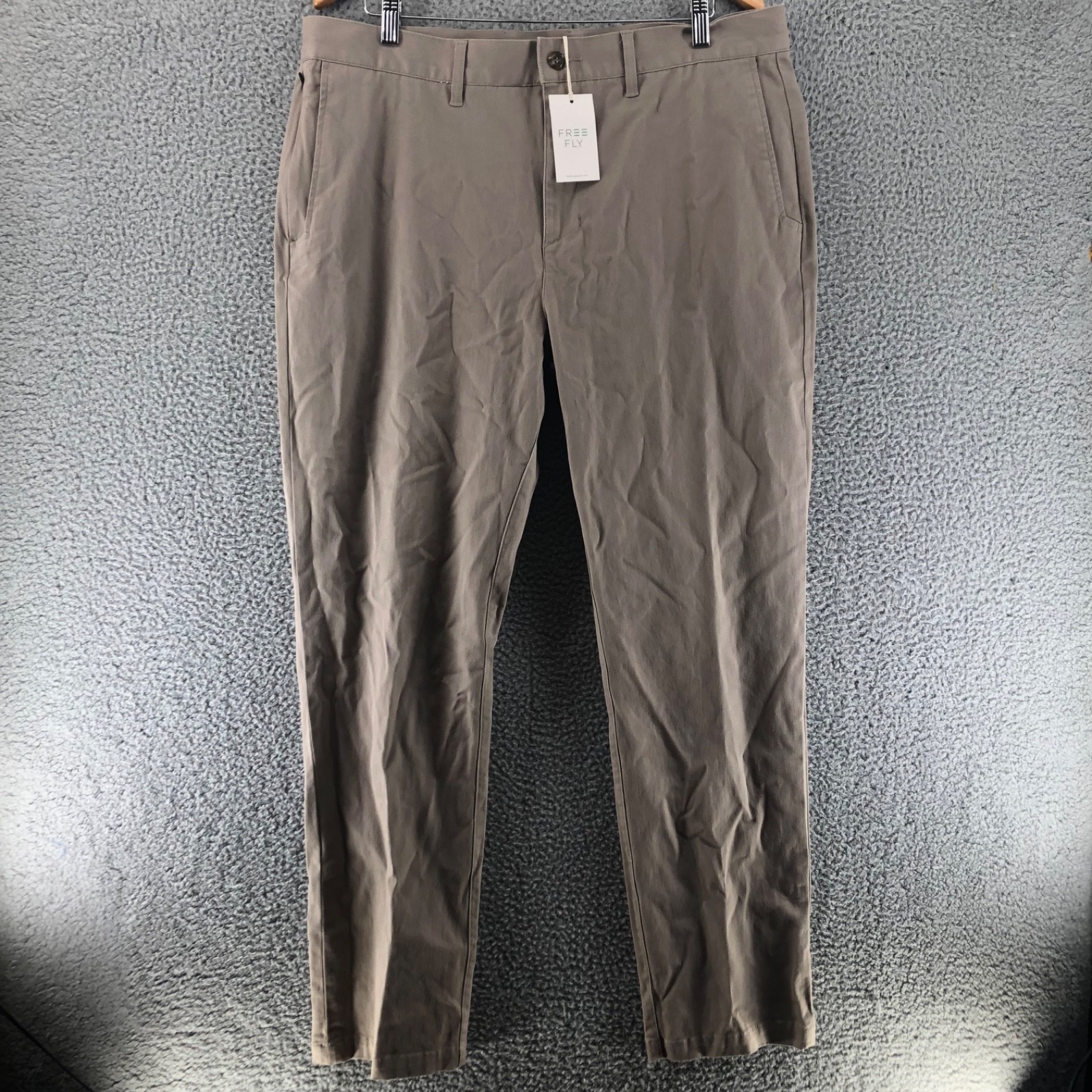 Free Fly Men’s Size 36×32 Anchor Chino Pants Tech Khaki Light Tan NWT