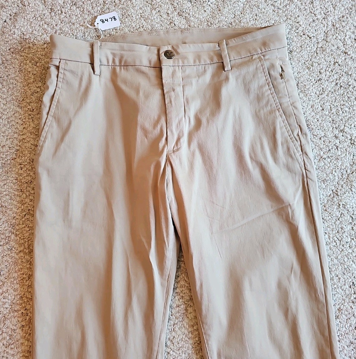 Bird Dogs Mens Chino Pants 32 X 34 LINED Khaki Cotton Nylon Elastane 8478