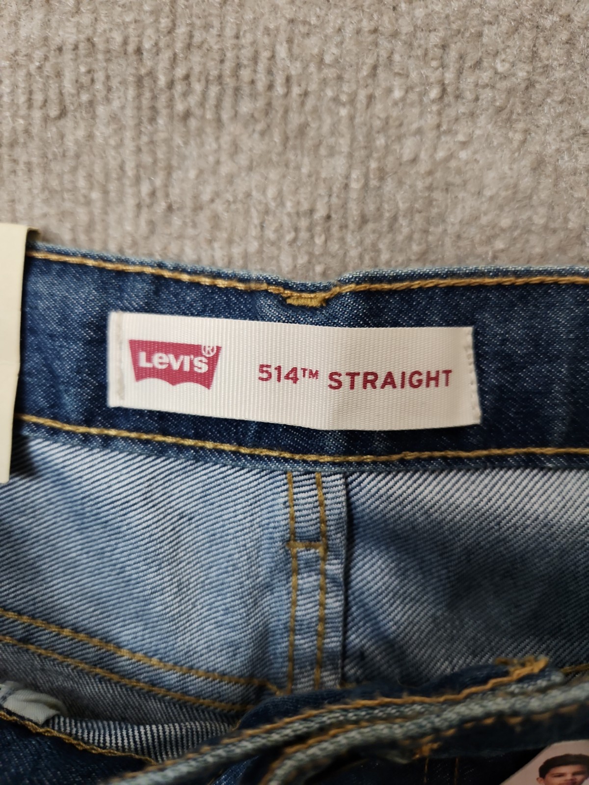 Levis 514 Straight Jeans Mens 18 29×31 Blue Medium Wash Adjust Waist NEW