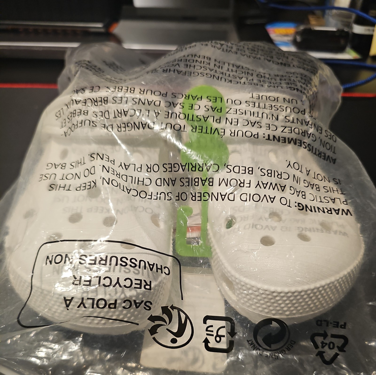 Crocs Kids Baya Clogs size c13 #207013-100 Classic White New with Tags!