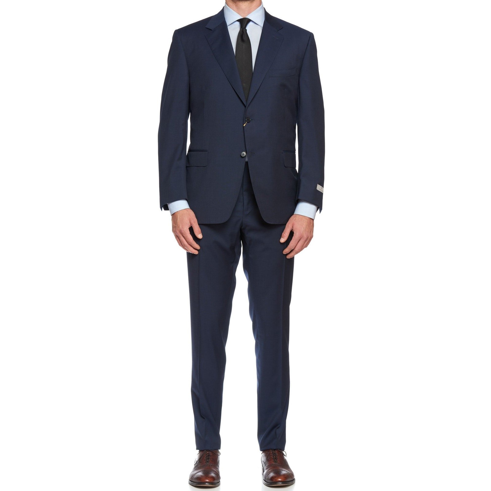CANALI 1934 Navy Blueed Wool Suit EU 58 NEW US 48 Current Model C4 Short Cut
