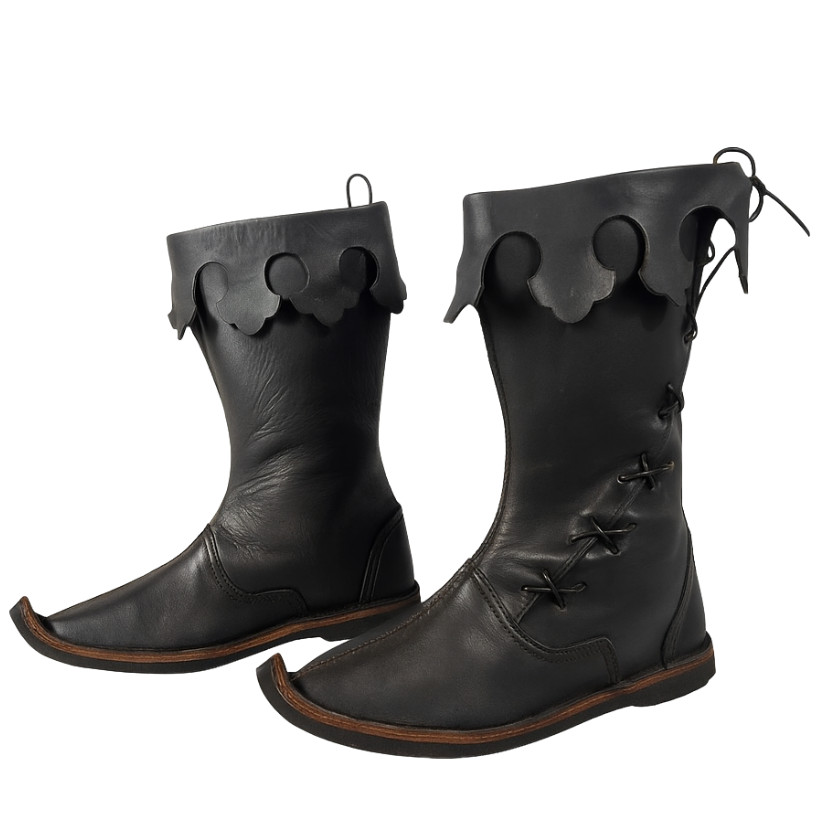 Renaissance Leather Boots Medieval Viking Pirate Boots Handmade Historical Shoes