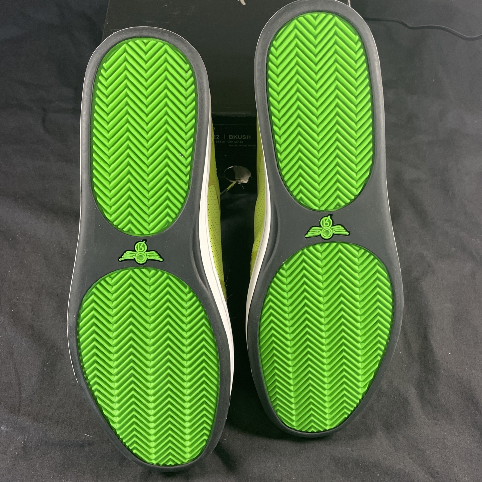 Creative Recreation Cesario Lo Men’s Size 9.5 Neon Green Yellow Shoe Black Kush!