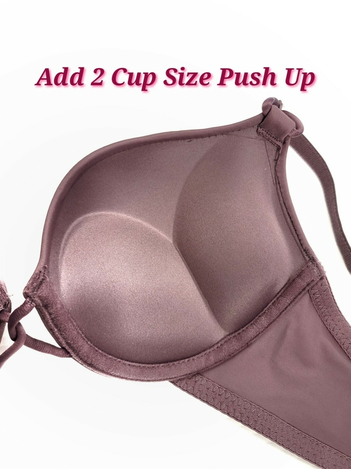 Add 2Cup Sizes Extreme Ultimate Lift Padded Cross Front Floral Print Push Up Bra
