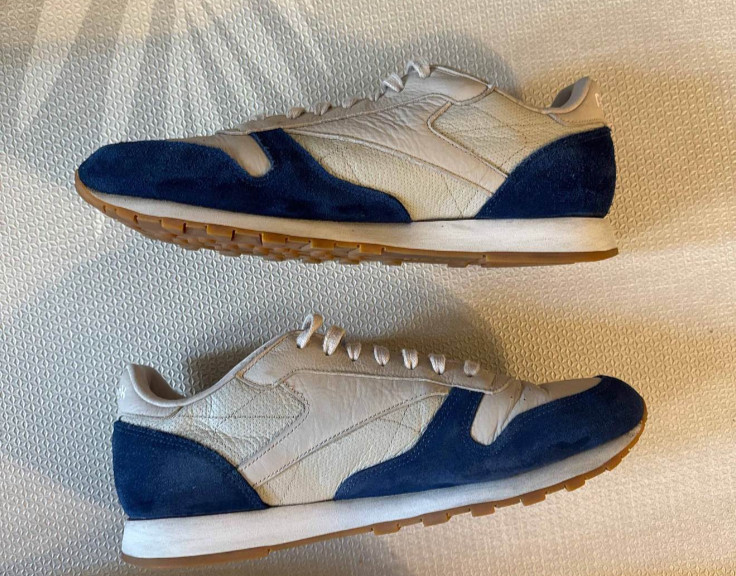 Reebok Classic Leather Sand Stone Washed Blue BS9745 Size 13