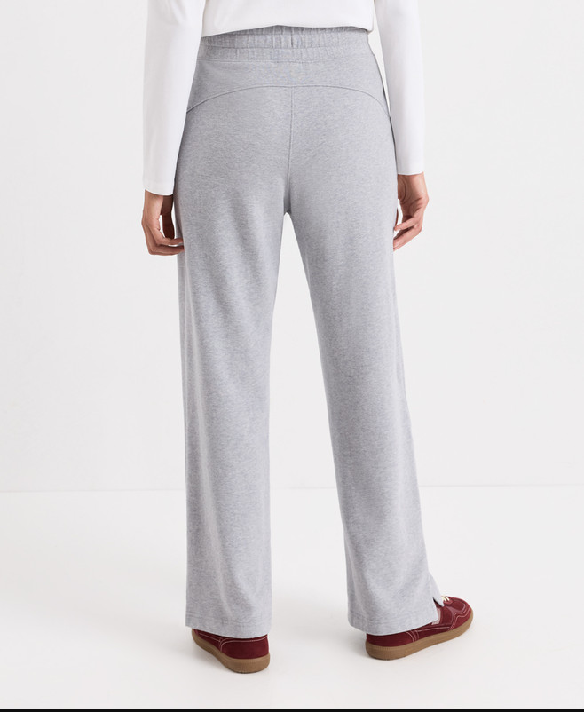 PACT Organic CloudKnit Wide Leg Pant – Heather Grey NEW