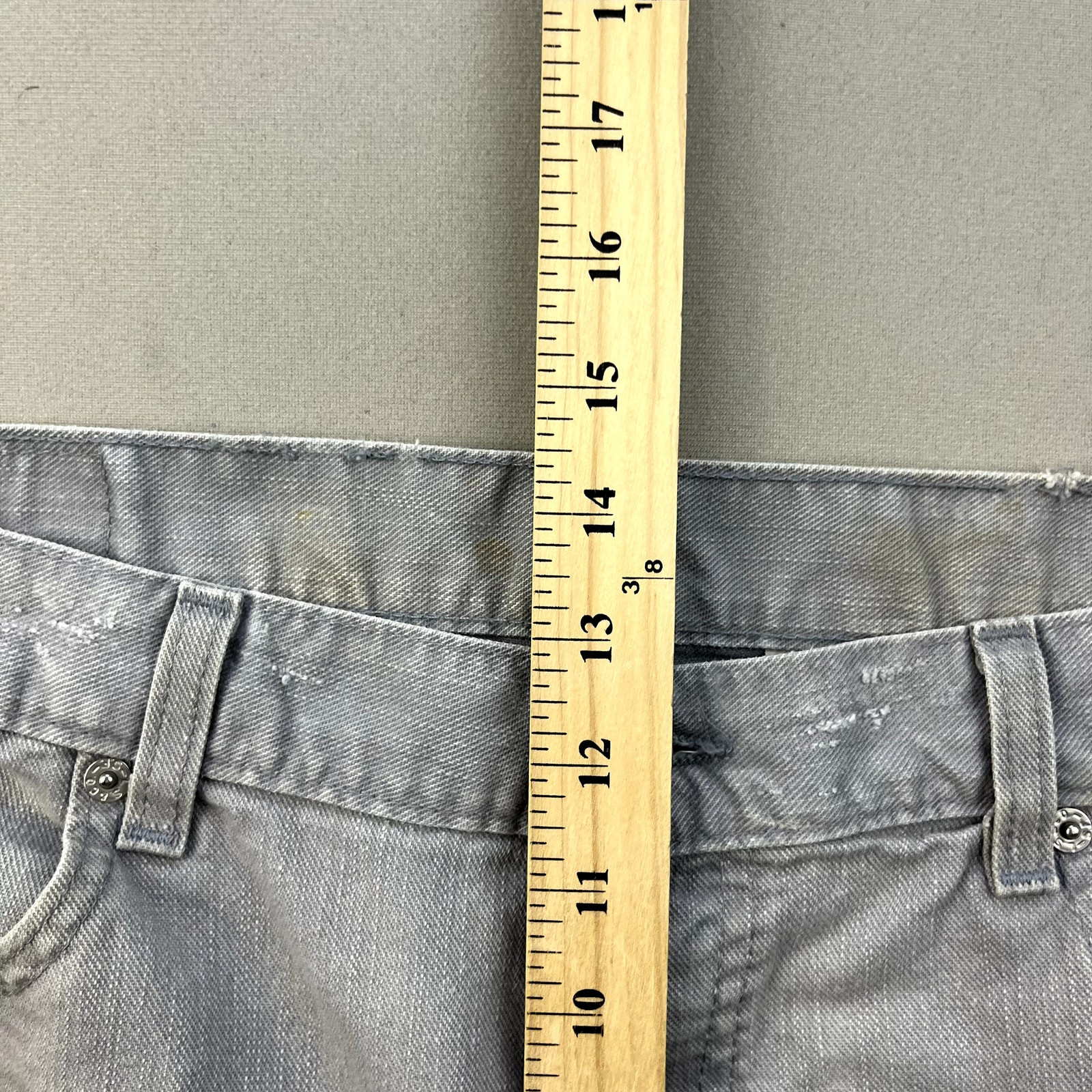 Vintage Levis 550 Jeans Mens 40×30 Gray Denim Relaxed Fit Light Charcoal Wash