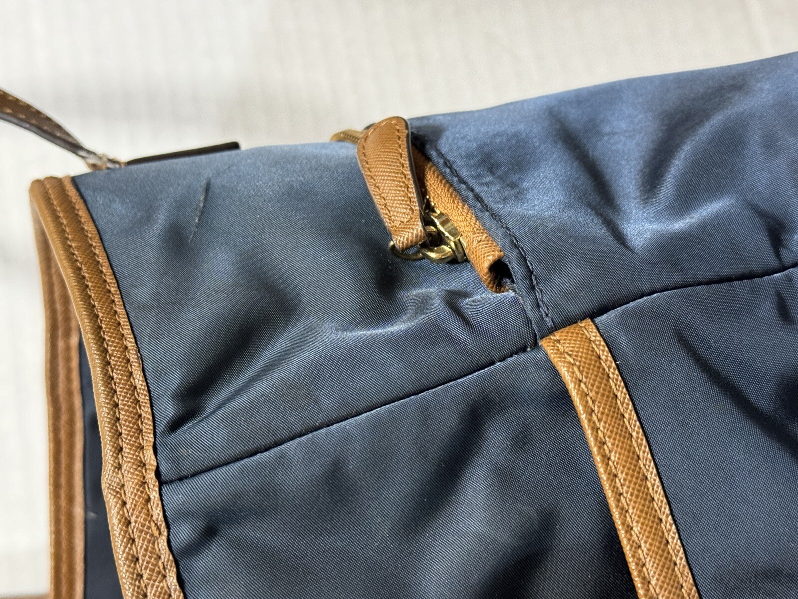 Michael Kors Purse Navy Kempton Tote Bag See Some Damage And Wear In Pictures