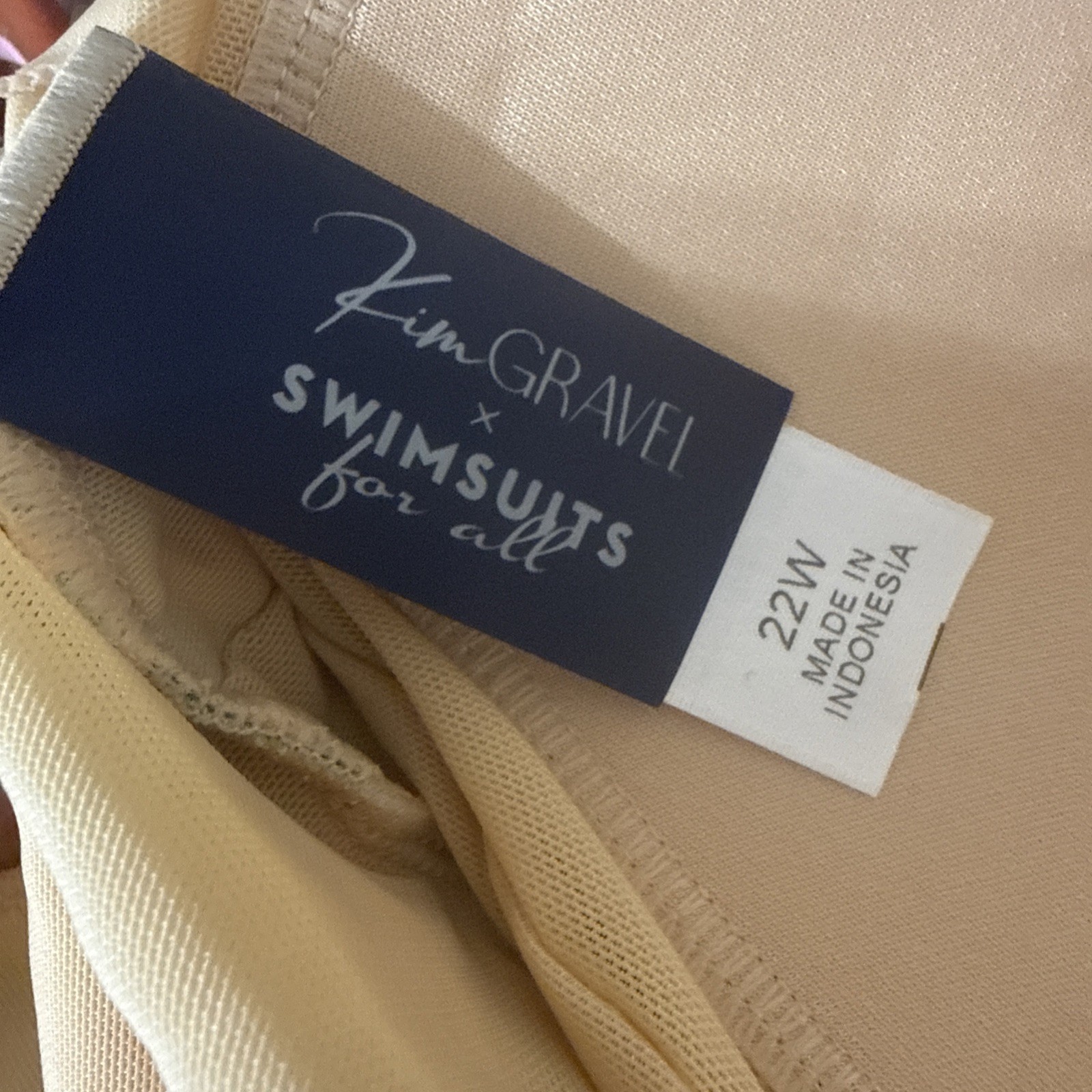 Kim Gravel x Swimsuits For All Size 22W Chiffon Sleeve One-Piece Daquiri Palm