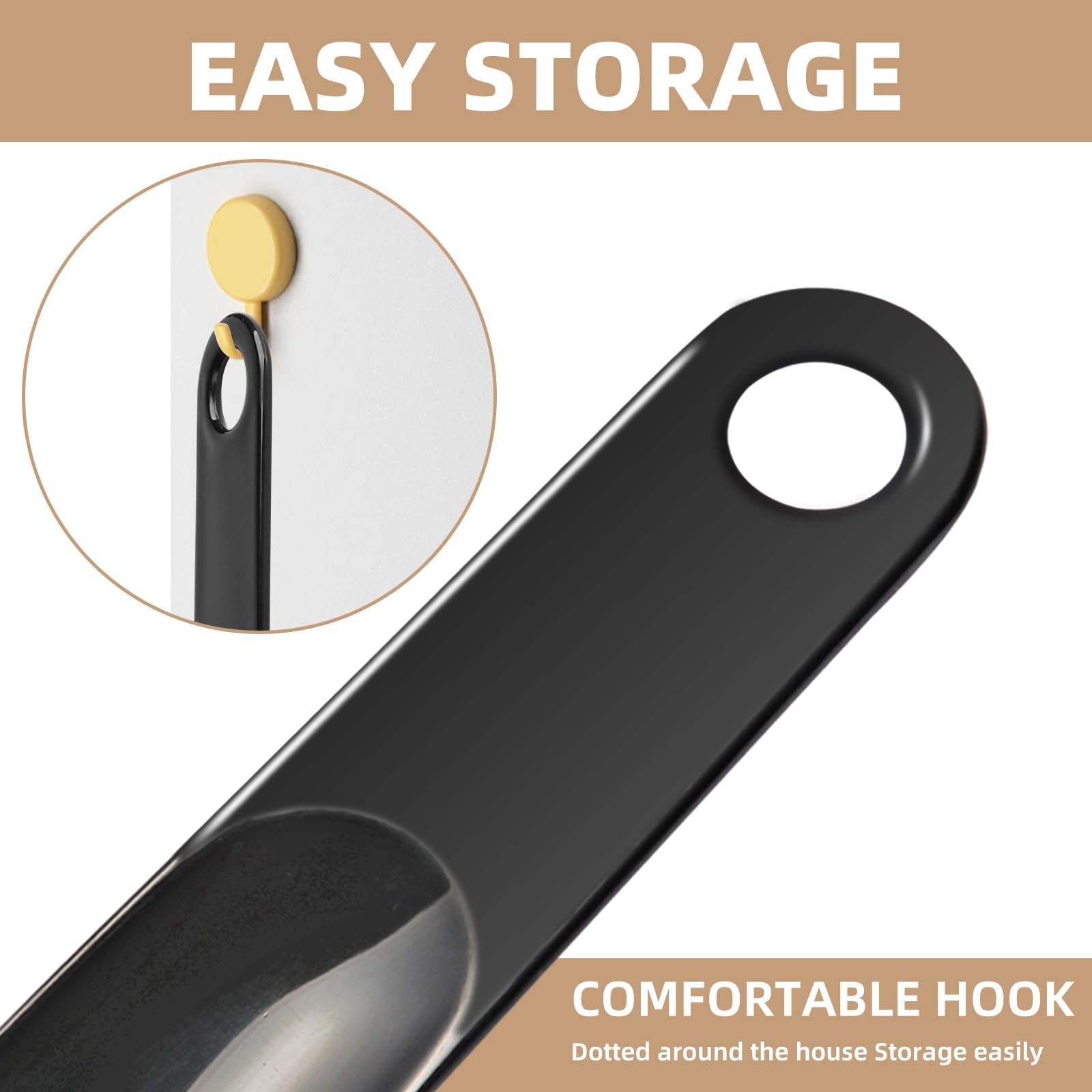 2 Pack Shoe Horn, Premium Shoe Horns for Men or Women, Small Shoe Spoon for Boot