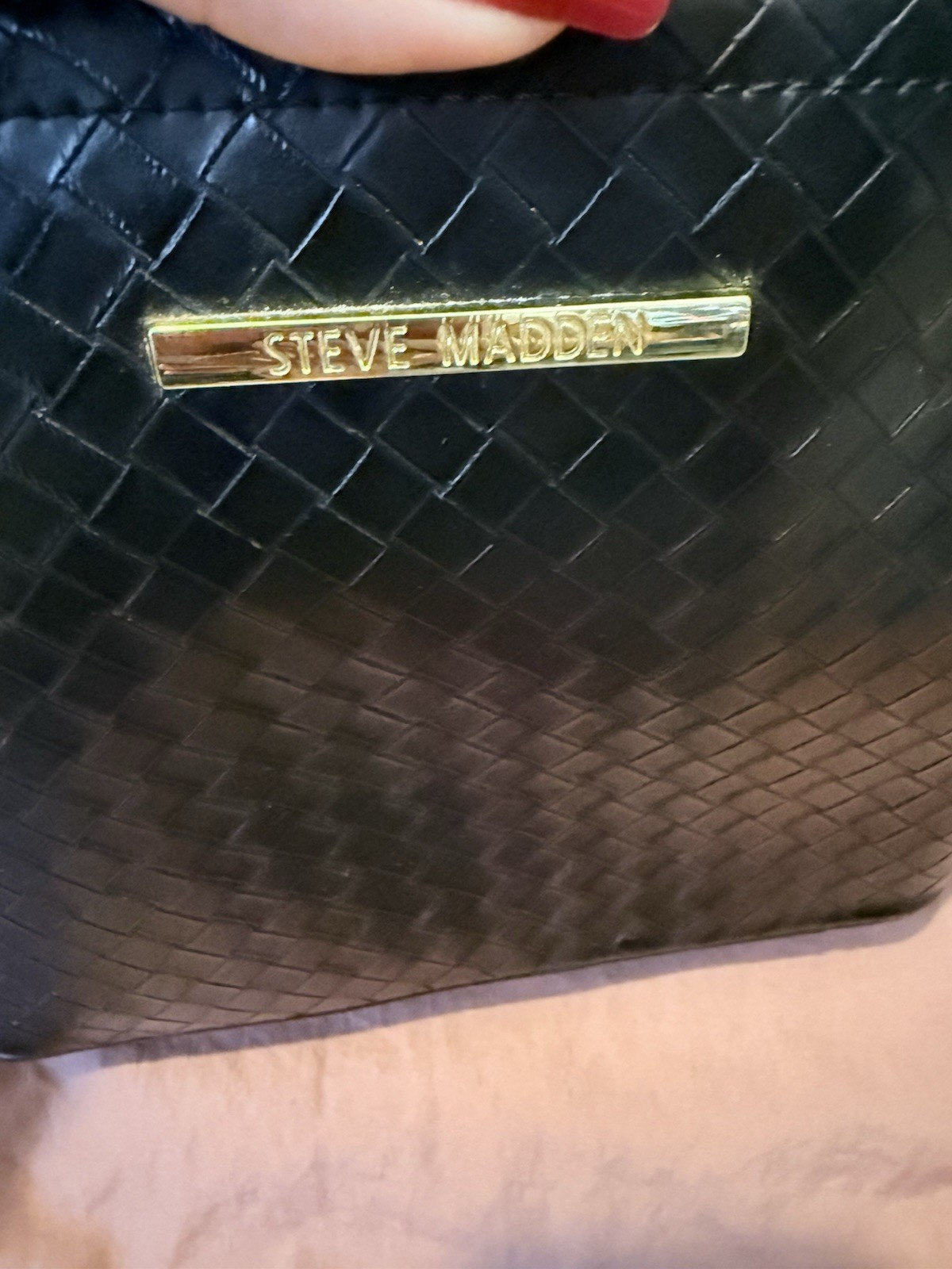 Steve Madden Women’s Crossbody Bag Black Faux Leather