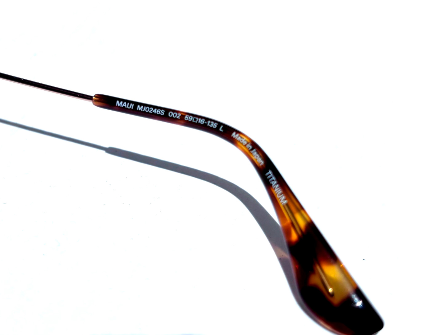 Maui Jim WIKI WIKI Shiny Gold POLARIZED HCL Bronze Lens Sunglass HS246-16