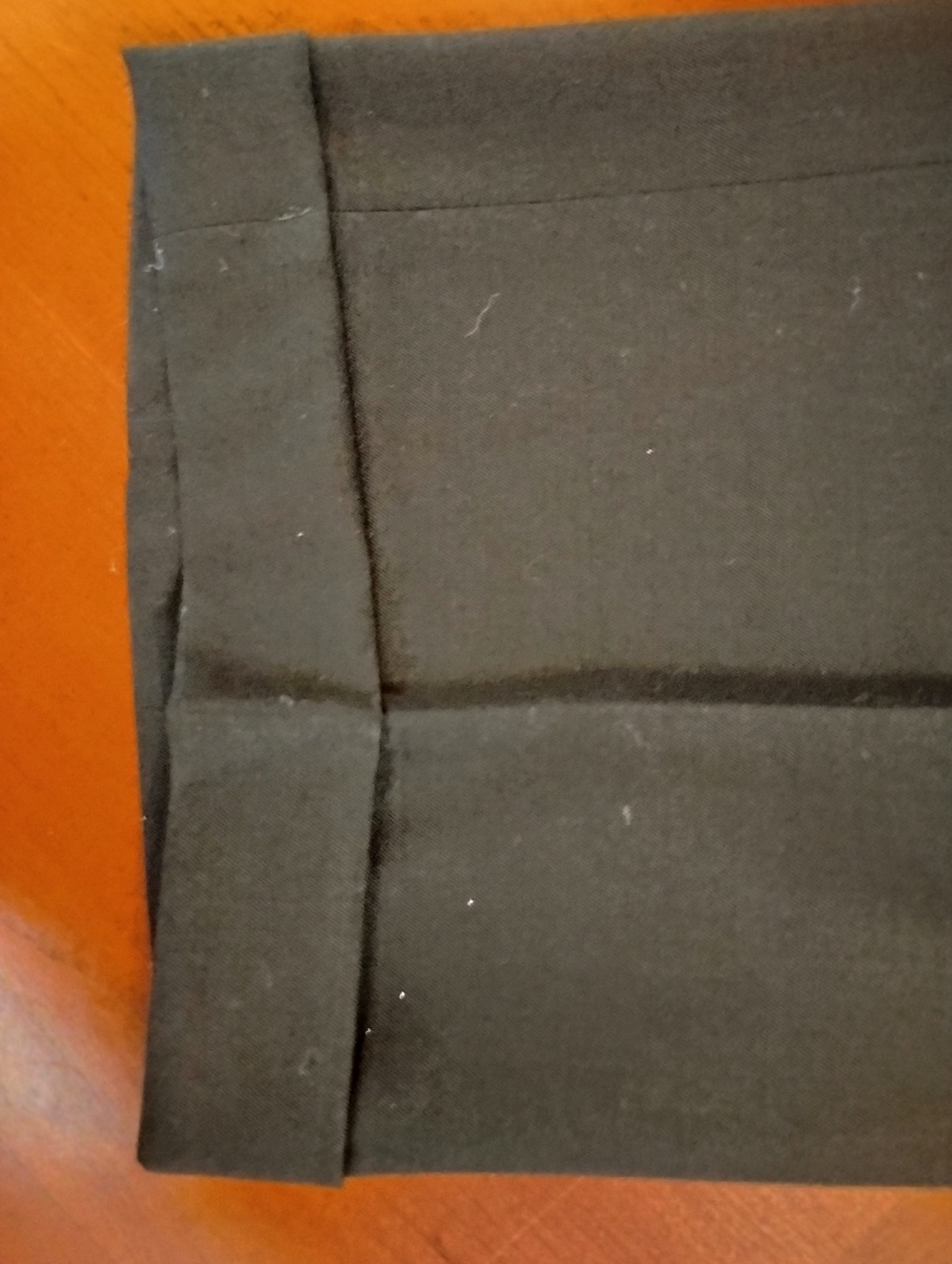 Corporate Image Pants Mens 36 Black Wool Dress Pleated Cuffed Formal Tom James