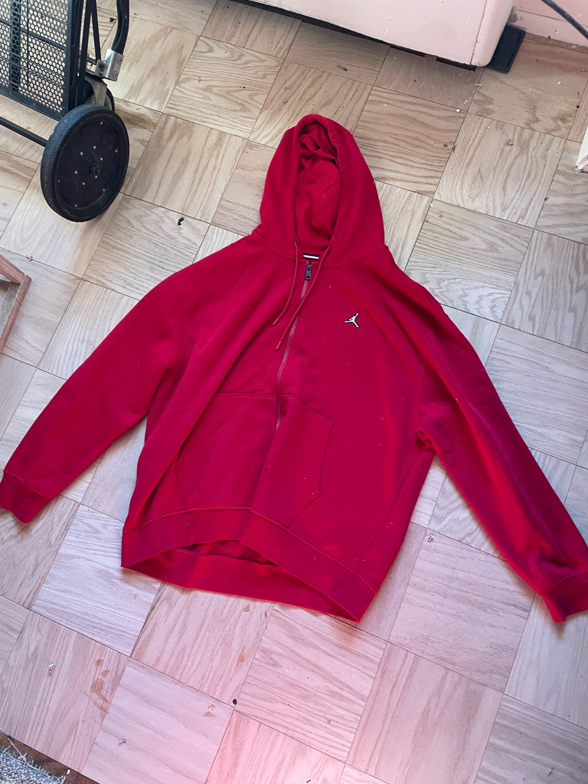 Red Jordan Zip up hoodie XXL