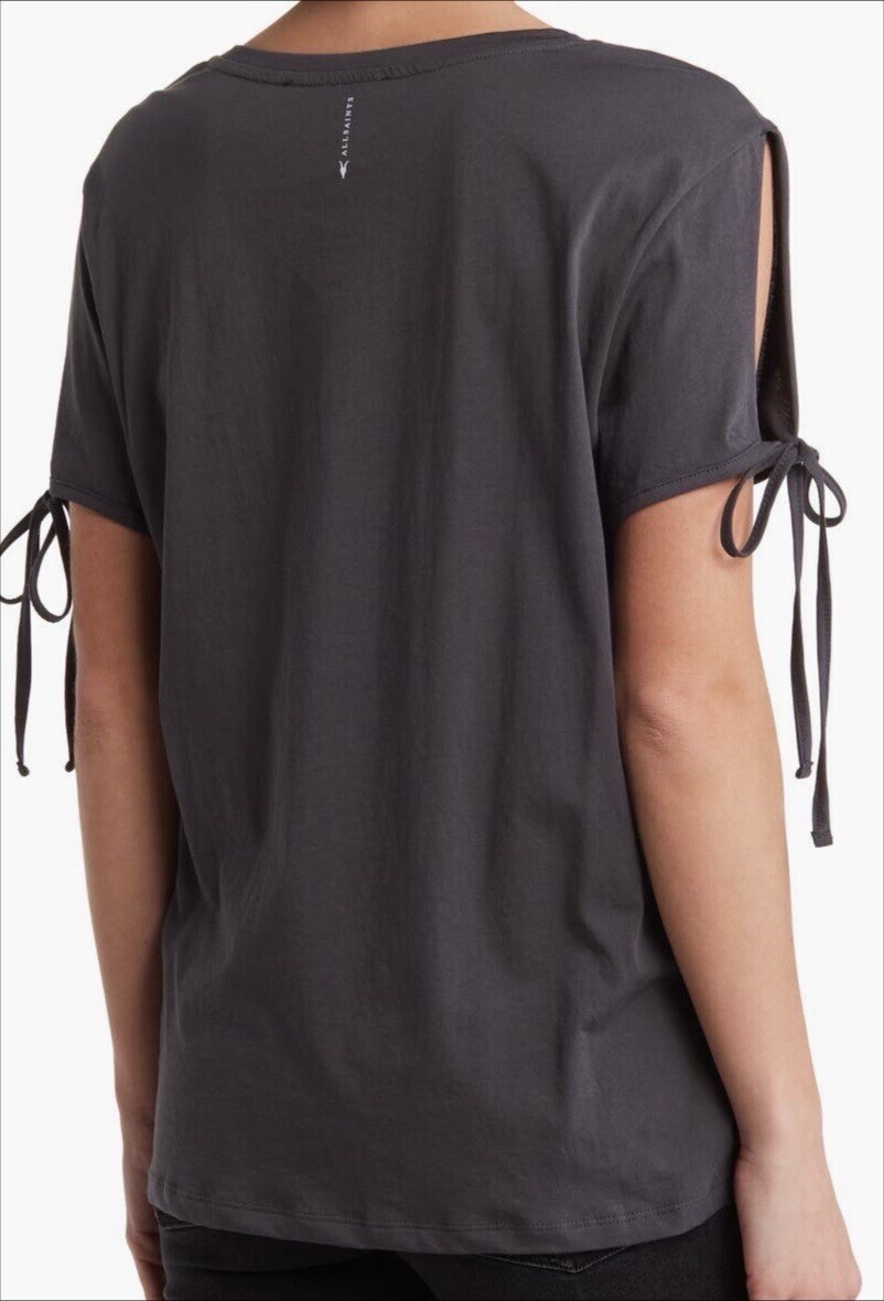 NWT Cotton AllSaints Short Cold Shoulder Sleeve T-Shirt Sz S, L