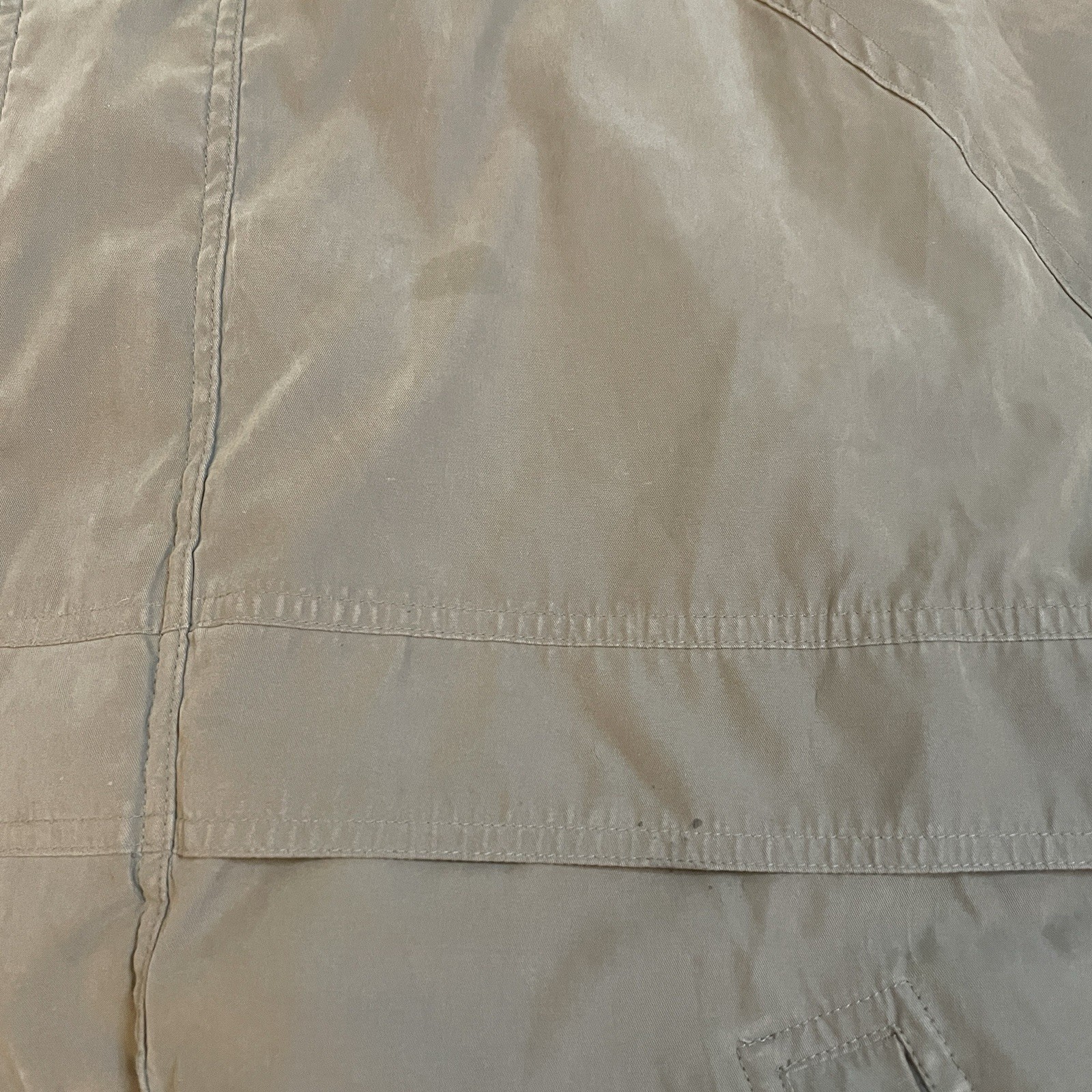 Vintage Weatherproof Canvas Jacket Coat Men’s XL Beige/Tan Full Zip Hood Pockets