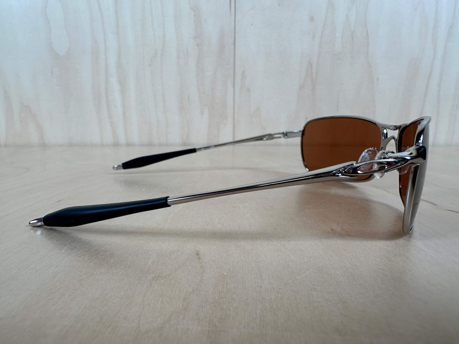Oakley Crosshair 2.0 Sunglasses Polished Chrome Frames w/Brown Lenses