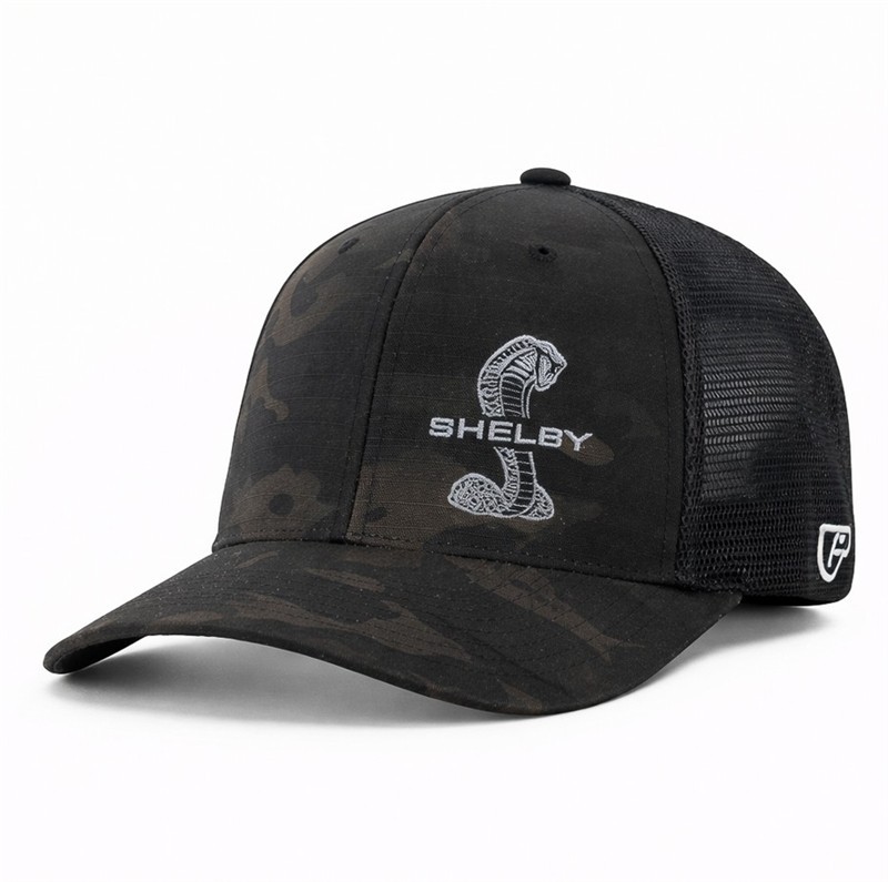 Shelby Flex Fit Camo Ripstop Hat- Ford Mustang Cobra GT500 GT350 F150 Raptor SVT