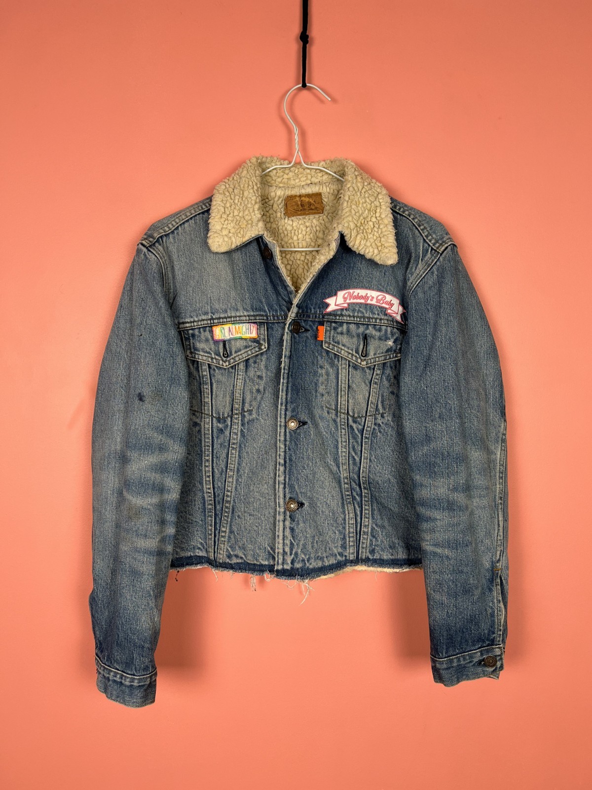 Levis custom sherpa winter jacket streetwear women’s denim winter 40