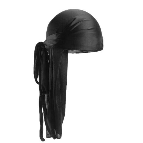 100x Bulk Wholesale Silky Satin Smooth Durag Wave Cap Doo Rag Biker Head Wrap