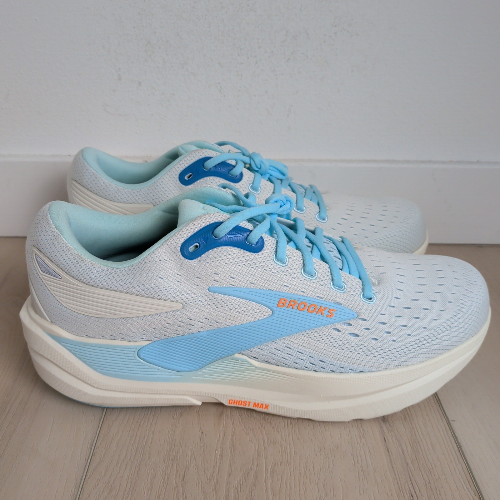 NEW Brooks Ghost Max 3 Bluewash/Atomizer/Orange Men 13 Sneaker Shoes 1104641D417