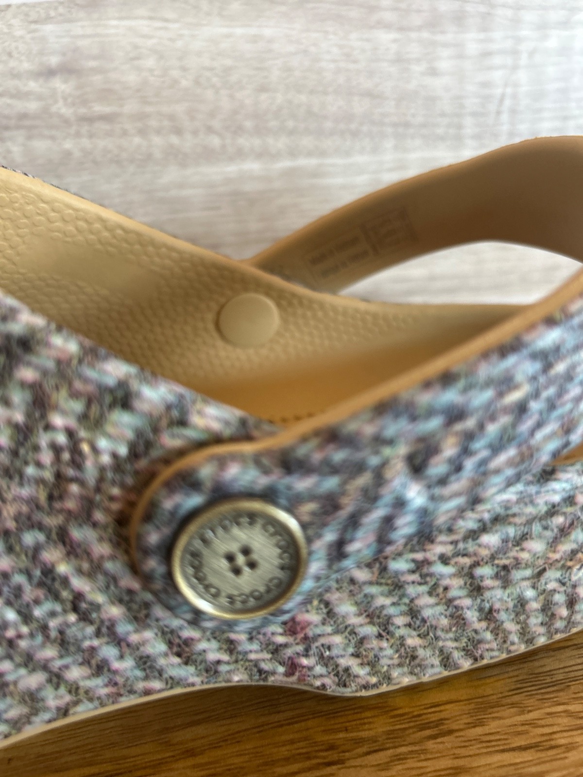 Crocs Classic Wheat Tweed Clog Slip -on Sandals Shoes US Size M6/W8