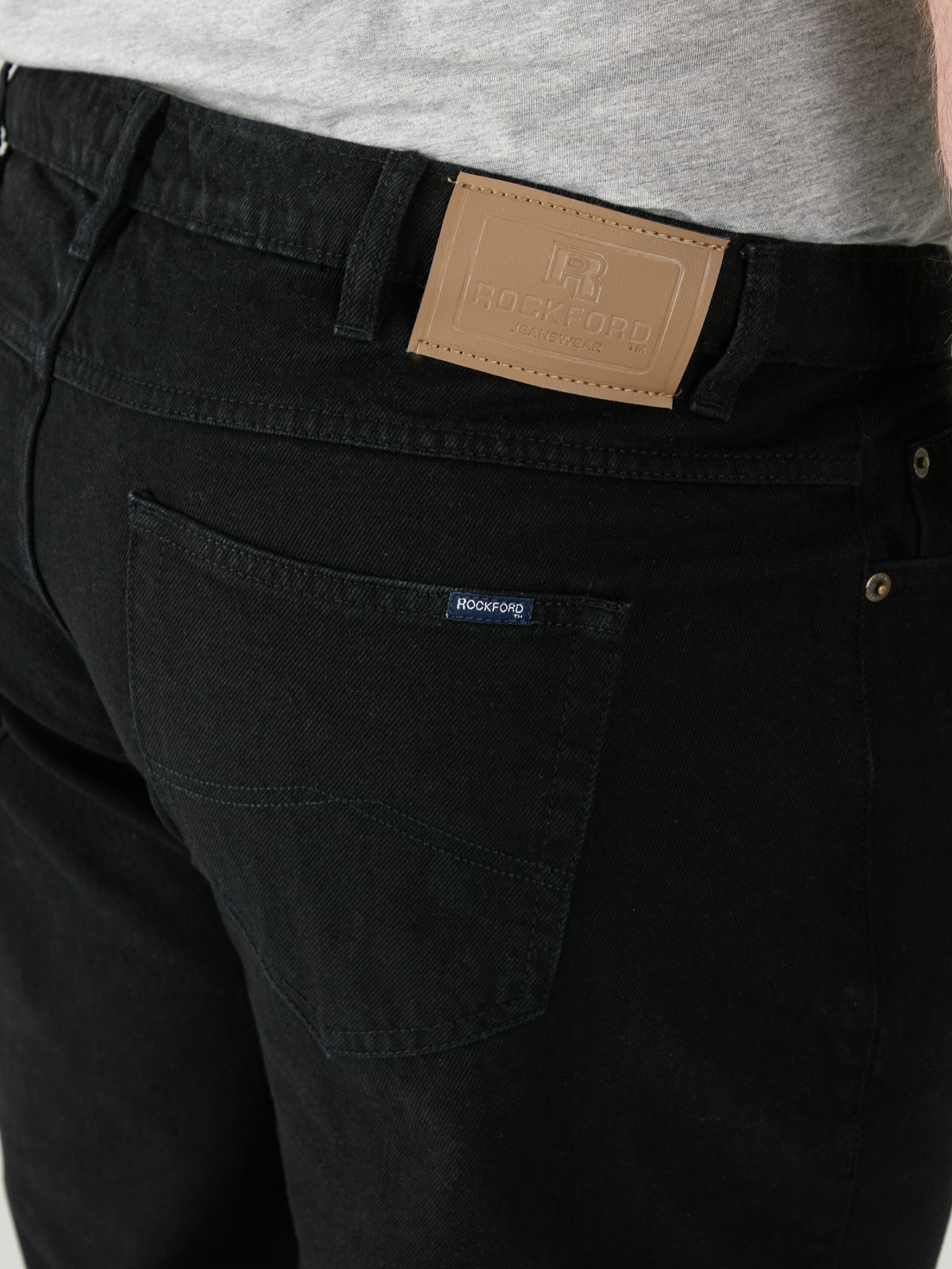 Rockford Mens Black Denim Jeans Comfort Fit 30″ 32″ 34″ 36″ 38″ 40″ (RJ320)