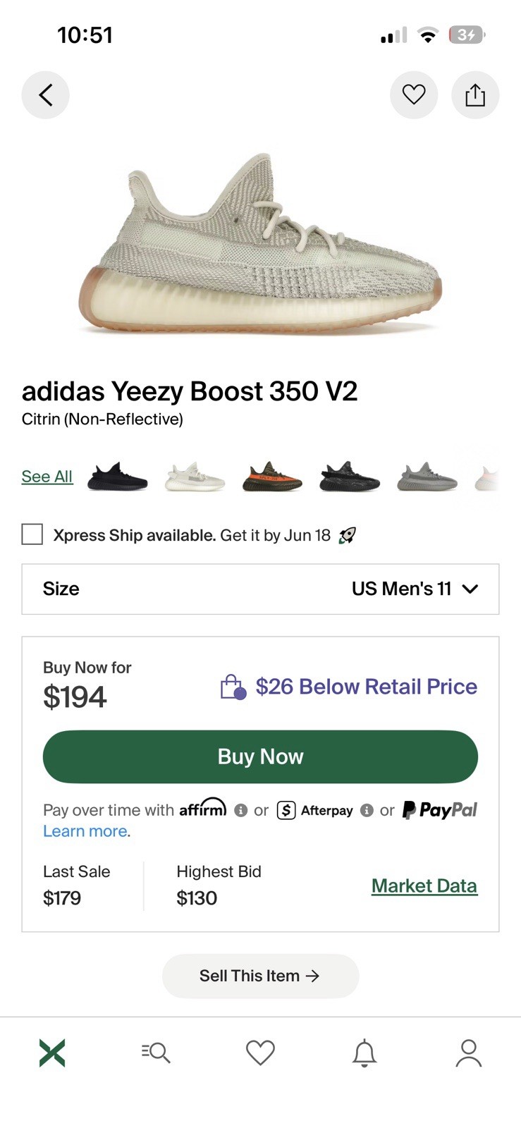 Yeezy adidas Yeezy Boost 350 V2 Beige Low Top Lace-Up Primeknit Sneaker