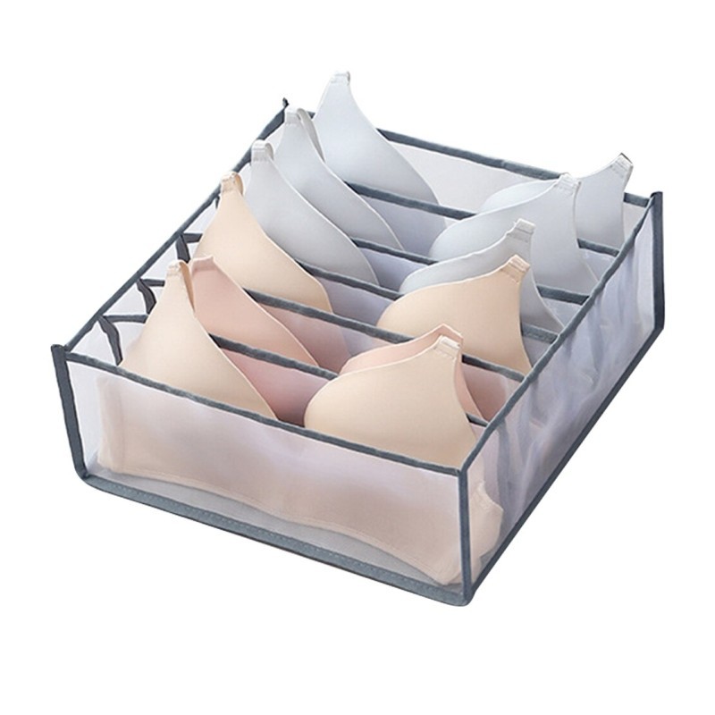 Foldable Drawer Organizer Divider Closet Storage Box for Underwear Bras Socks