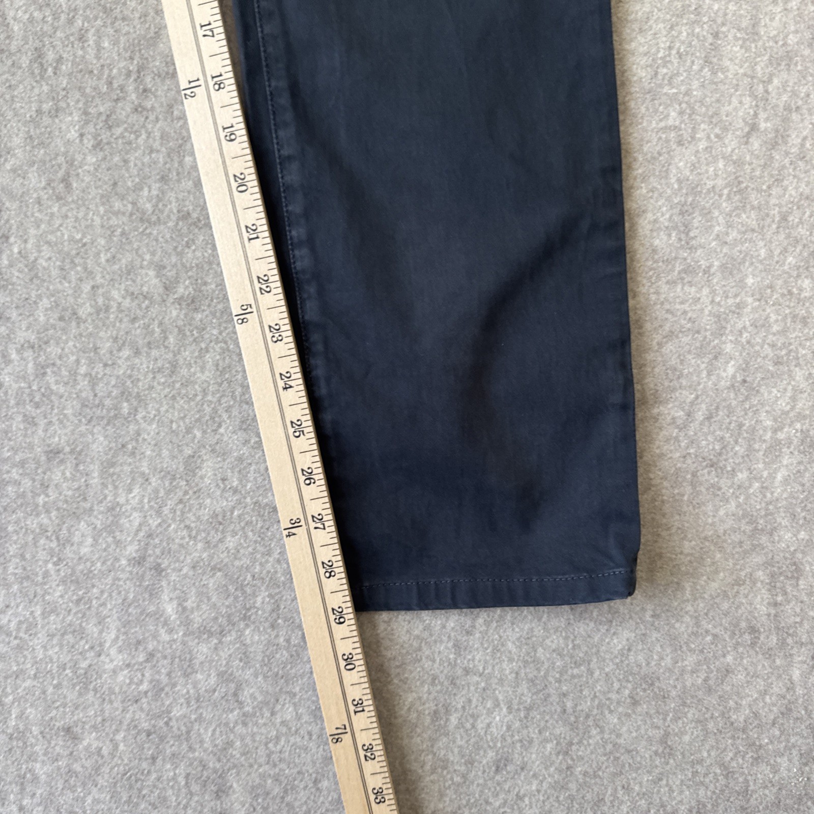 AG Adriano Goldschmied Everett Slim Straight Pants Mens Actual 30×29 Black Twill