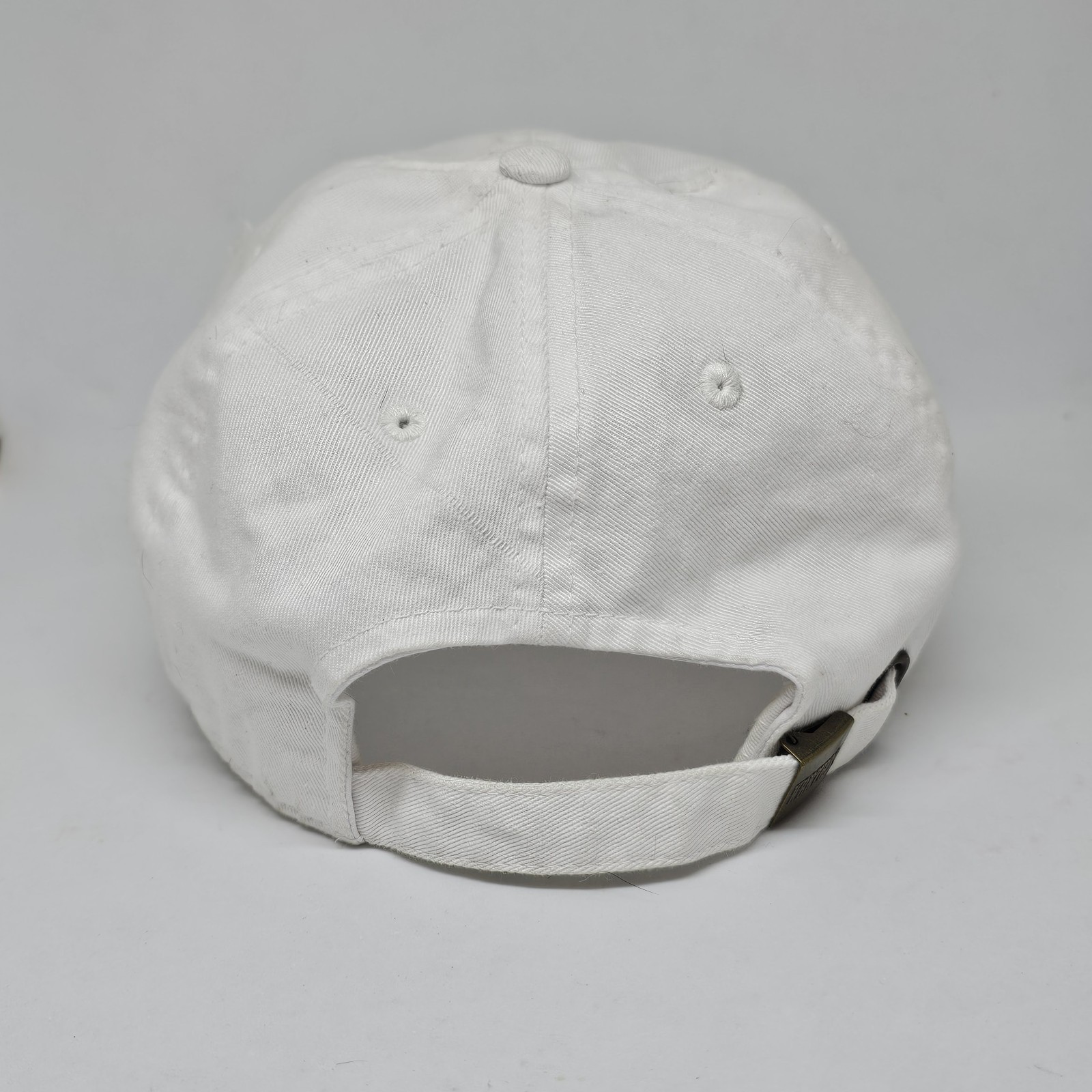 KBETHOS King Papa Bear Distressed 6 Panel Hat White Distressed